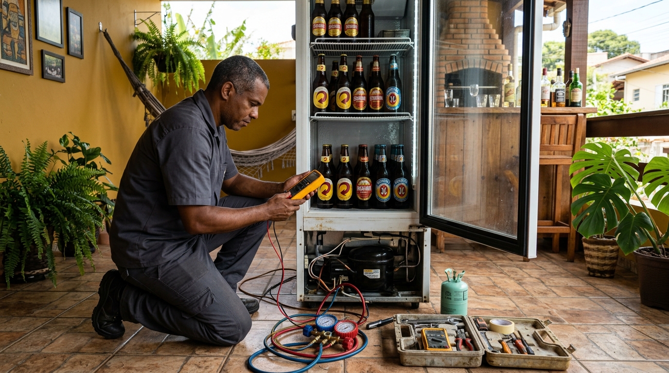 Reparo de Cervejeira Residencial em Piracicaba‑SP